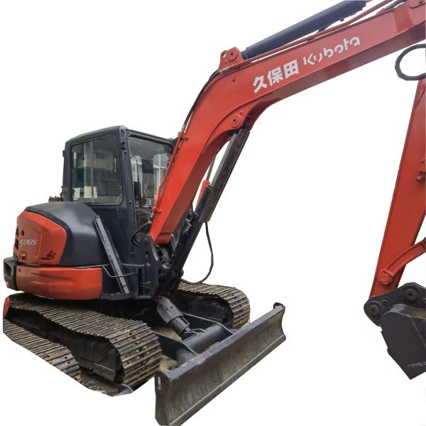Original Japan Used Excavator Kubota KX165 6t Second Hand Excavator in Good
