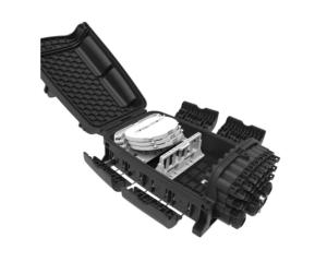 Quality ABS SC 24 Port Fiber Optic Termination Box Black FTTx Communication wholesale