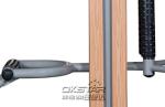 wooden street lamp outdoor fitness equipment massager
