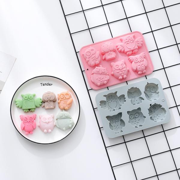 3D Animals Silicone Molds Themed Baking Mould Tray DIY Baking Tool for Chocolate