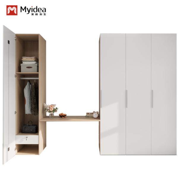 Contemporary Bedroom Furniture Modern Simple Design Metal Wardrobe With Hanging
