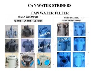 Quality CAN WATER STRINERS-CAN WATER FILTER SEA WATER STRINERS-SEA WATER FILTER JIS F7121 wholesale