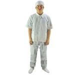 2.5mm Grid 98% Cotton 2% Conductive Fiber ESD Coverall