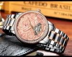 KINYUED watches men wrist Automatic Mechanical Movement stainless steel band
