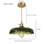 Modern Glass Pendant Lighting Fixture Luminaire Green Flower Bar Restaurant