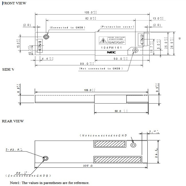 12V CCFL Power Inverter NEC LCD Module 104PW161 New Type Industrial Application
