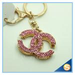Fashion Metal Charm Pendant Key Chain Rhinestone Metal Key chain For Women Gift