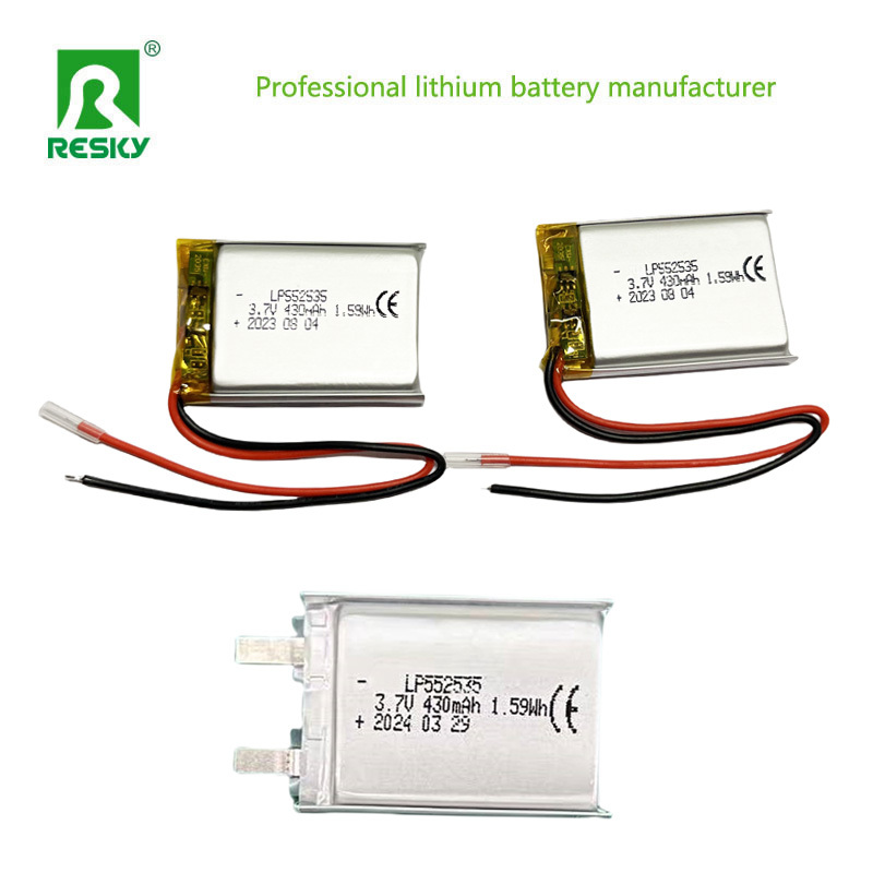 605080 Lithium Polymer Battery Pack 3.7V 7.4V 3000mAh Rechargeable Lipo Battery