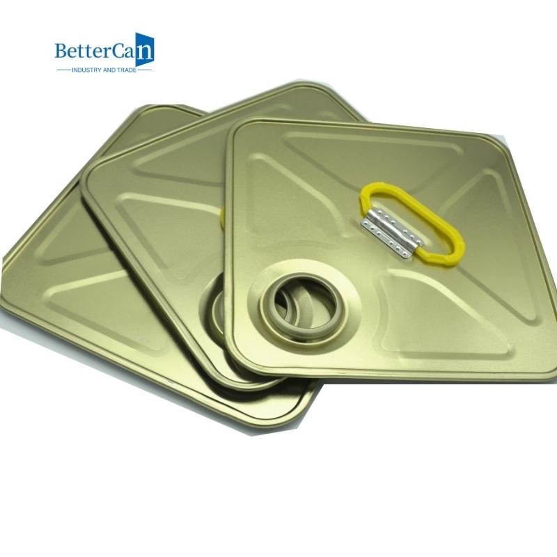 18L 20L Square Tin Can Parts L237*W237 With Customized Handle / Cap