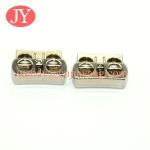 Jiayang high quality one holes spring press metal stopper for coat
