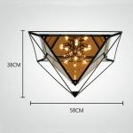 minimalist ceiling lamp personality lamps aisle hotel cafe glass diamond