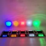 Square Road Stud with Solar LED Light White Yellow Red Blue Green Warning Road