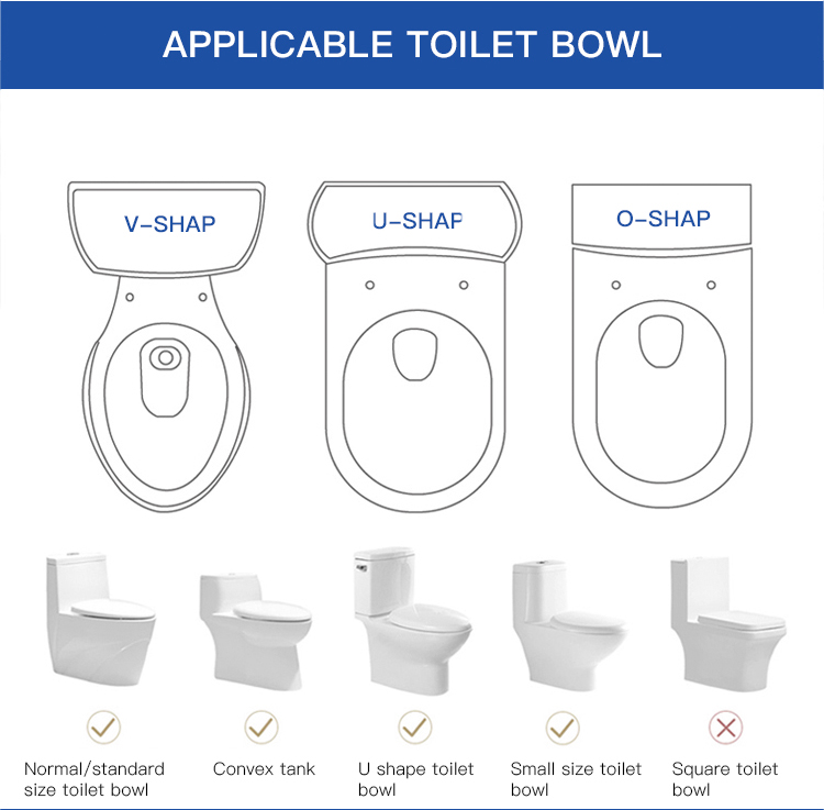 Soft Close Smart Toilet Seat Cover White Color Easy Operation