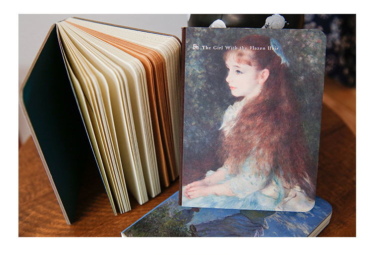 Retro Van Gogh Oil Painting Notepad Artistic Literary Notebook for Business Promotion