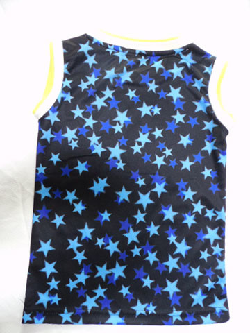 Fabric 110gsm Childrens Tshirt Round Neck Sleeveless T Shirt Customized logo