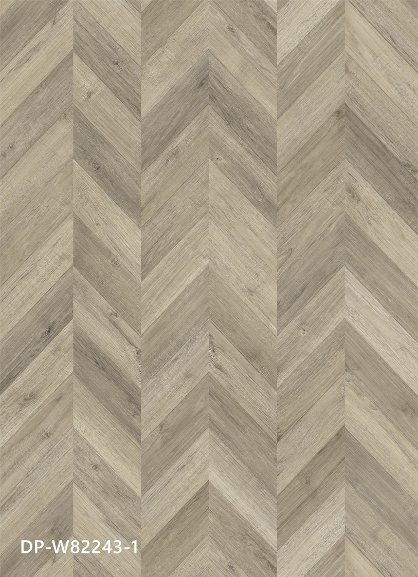 0.5mm SPC Luxury Vinyl Flooring Herringbone Oak Burlywood Wood Grain GKBM DP-W82243