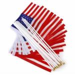 Mini Hand Waving Flag On Plastic Stick Sports Club School Festival National Flag