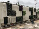 Vertical Green Black PP Plastic Flower Pot for Stacking Used With Flower/Green