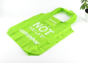 Quality Folding Reusable Shopping Bags Fits In Pocket , Custom Polyester Shopping Bags wholesale