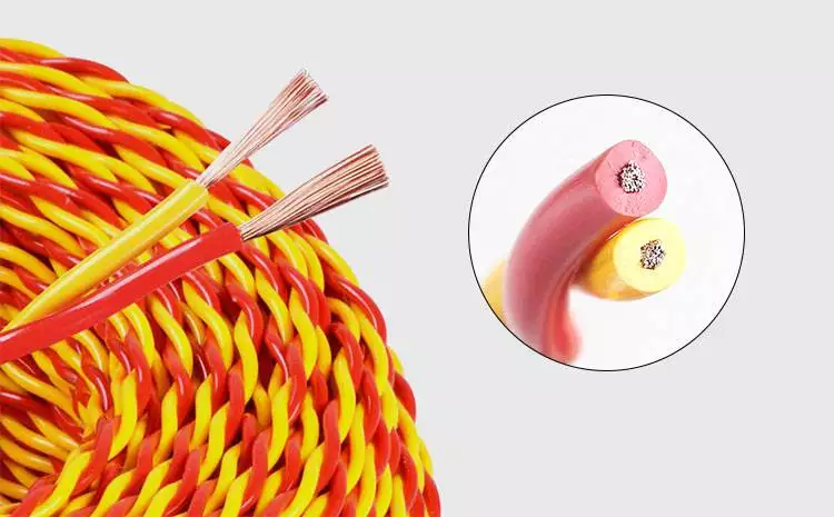 2cores Household Appliances Fire Alarm PVC Insulation Twisted Pair Flexible Wire Cable 1mm