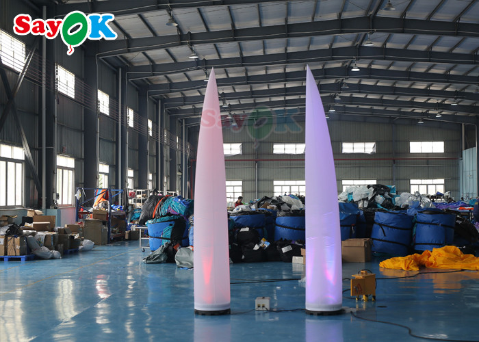 ROHS Inflatable Lighting Decoration 3m Crescent Cone