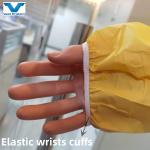 Customized Yellow Disposable Coverall Chemical Resistance Protective Suit 175