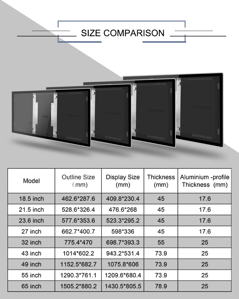High Difinition Glass CE 86 Inch Digital Signage Case For Display