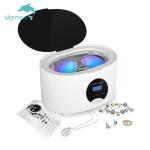 Skymen Portable Mini Ultrasonic Jewelry Cleaner 0.6L 24W 45KHz Stainless Steel