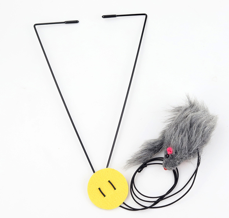 Cat Feather Toy Retractable Teaser Hanging Interactive Indoor Cats OEM/ODM Accepted