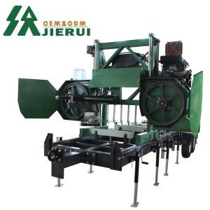 Quality 220V/380V 15KW 30hp Portable 36 Inch Horizontal Band Sawmill for Home Wood and Log Mill wholesale