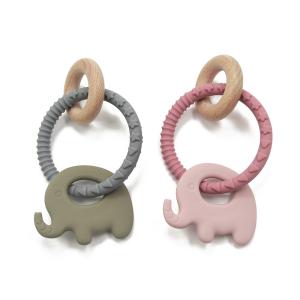 Quality Diameter 8cm Silicone Teething Rattle wholesale
