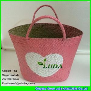 Quality LUDA handmade star print straw ag 2016 fashion straw handbags on sale wholesale
