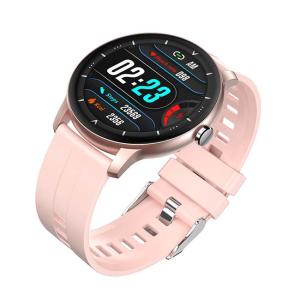 Quality Waterproof 3ATM Fitness Tracker Smart Watch Pink Round Sport Silicone Strap wholesale