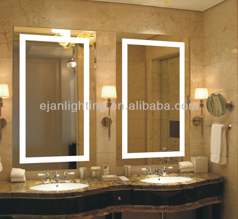 High Output 2835 SMD LED Lighting Surrounding Bathroom Mirror for Hotel Guests' Comfort