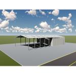 Q235 Q345B Steel Frame Pole Barn Kits Prefab Steel Warehouse Buildings
