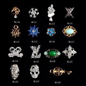 Quality 3D Nail Art Decoration Alloy Jewelry Glitter Rhinestone ML110-124 wholesale