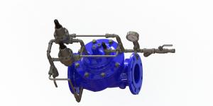 Quality Ral5010 Ductile Iron Pressure Surge Relief Valve With SS304 Pilot wholesale