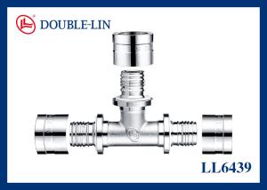Quality ISO228 Thread 16×16×16mm Brass Pex Pipe T Fitting wholesale