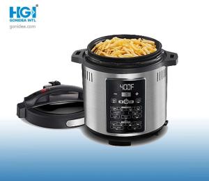 Quality 2 In 1 Nonstick Electric Pressure Cooker With Fryer Commercial Cooking Appliances wholesale
