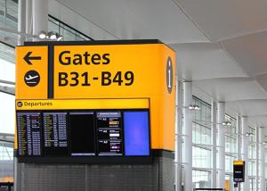 Quality SMD Flight Information Display Environmental Monitoring , Airport Flight Screen wholesale