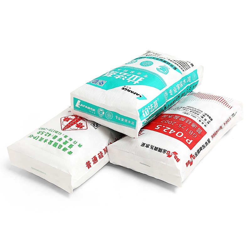 Laminated Film PP Woven Polypropylene 50 kg Bag with Valve Square Bottom Bag Cement Bag Putty Sack