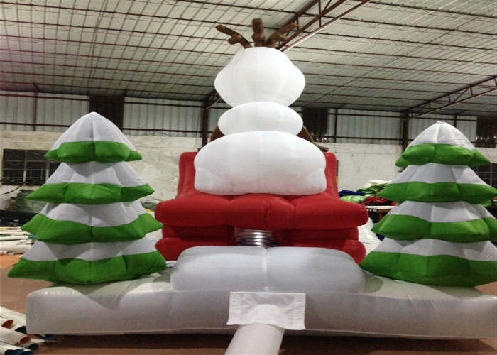 Outdoor Blow Up Christmas Decorations , Commercial Activities Merry Christmas Inflatable