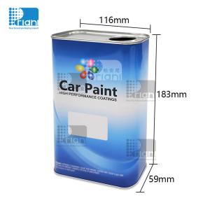 Quality Tinplate Square Tin Cans 1L Car Paint Tin Leak Proof With Lids wholesale