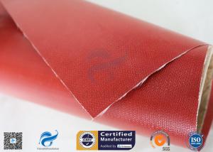 Quality Chemical Corrosion 1m*50m Satin Weave 0.45mm Silicone Coated Fiberglass Fabric wholesale