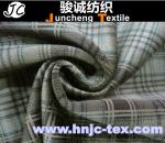 100% polyester plaid cotton imitation velvet fabric/grid printing Imitation