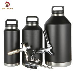 Quality Half Gallon 64oz Homebrew Beer Dispenser Thermo Bottle Growlers wholesale