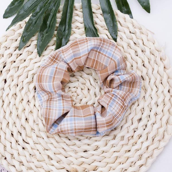 Baby Blue Stretchy Hair Tie Coil Elastics Plateaued Scrunchie High Stretch Cute