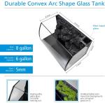 Colored Led Light Farming Curved Aquarium Fish Tank