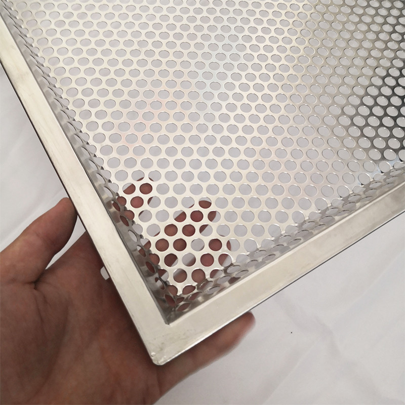 Custom Food Grade Wire Mesh Baking Tray Stainless Steel 304 316 Perforated