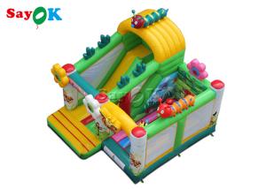 Quality 5.5x5x4mH Butterfly Bee Insect Theme Inflatable Bounce House Slide With Flower wholesale